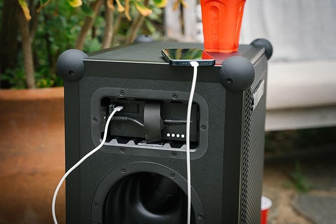 SOUNDBOKS 4 – Bluetooth Performance Speaker – USB-C Charging Battery – Loudest Party Speaker with 40 Hours of Battery – Wireless and Portable Speaker - Designed in Denmark – 126dB (Metallic Gray)