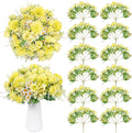 12 Packs Peonies Artificial Flowers,Silk Artificial Peonies Flowers Fake Peony Faux Floral Arrangements Bouquet for Centerpiece Table Wedding Party Home Decor Green
