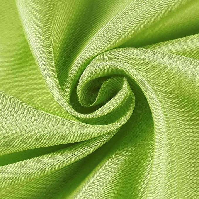 Efavormart Round Tablecloth, 108 Inch Stain & Wrinkle Resistant Washable Table Cloth, Decorative Polyester Fabric Table Cover for Banquet, Wedding, Dining- Lime Green