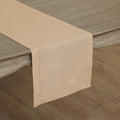 Solino Home Linen Beige Table Runner 72 Inches Long - 100% Pure Linen Hemstitch Table Runner 14 x 72 Inch for Dresser, Dining, Fall, Autumn, Halloween, Thanksgiving, Christmas - Classic Hemstitch