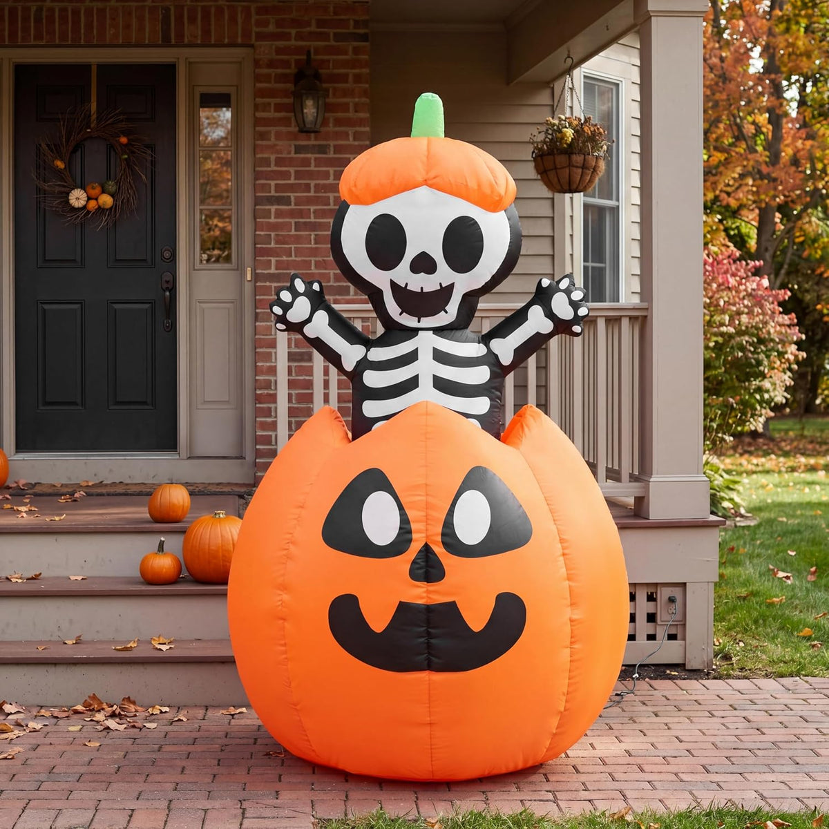 Joiedomi 5FT Halloween Animated Inflatables Outdoor Decorations, Inflatable S...