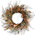 26 inch fall wreath for front door large, main product view