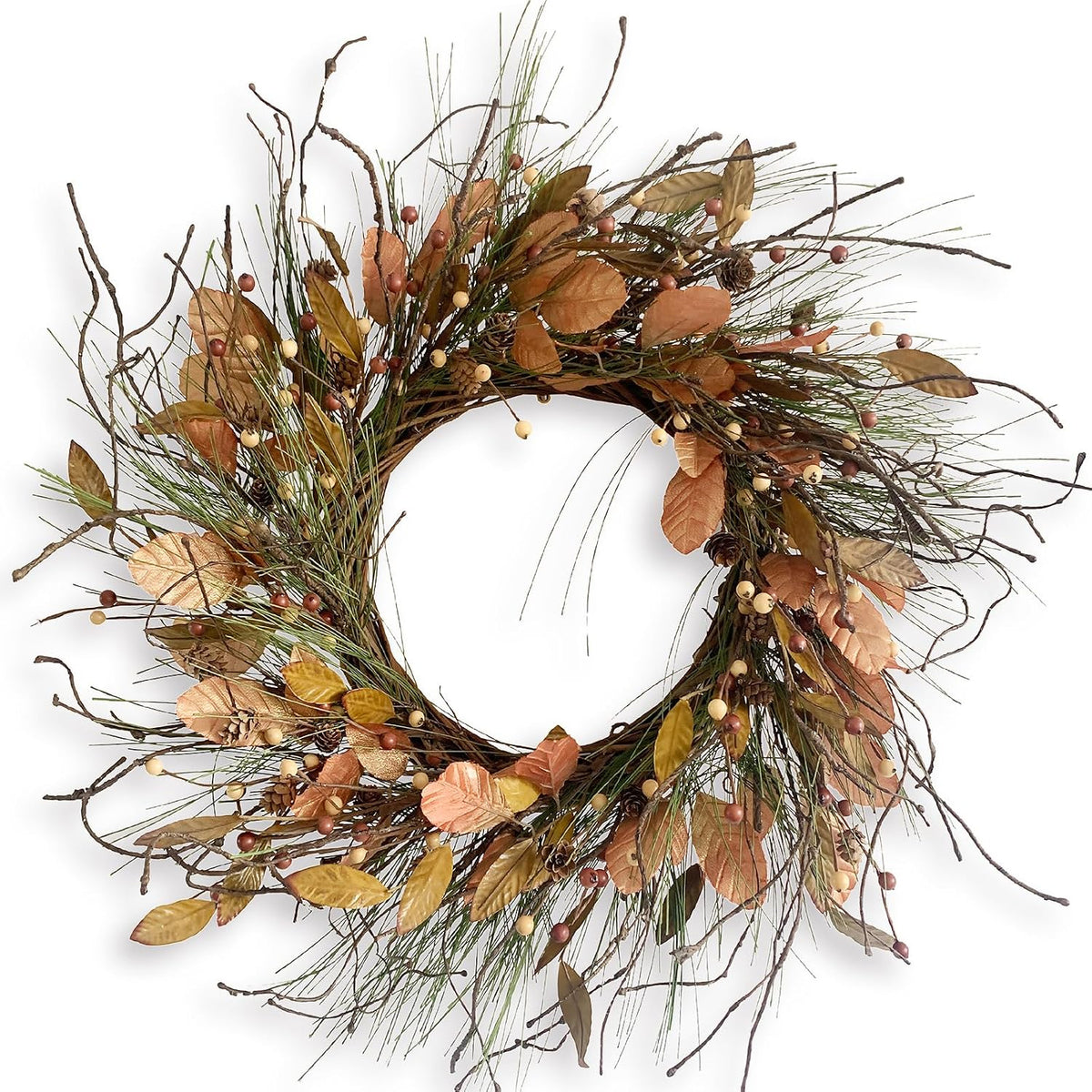 26 inch fall wreath for front door large, main product view