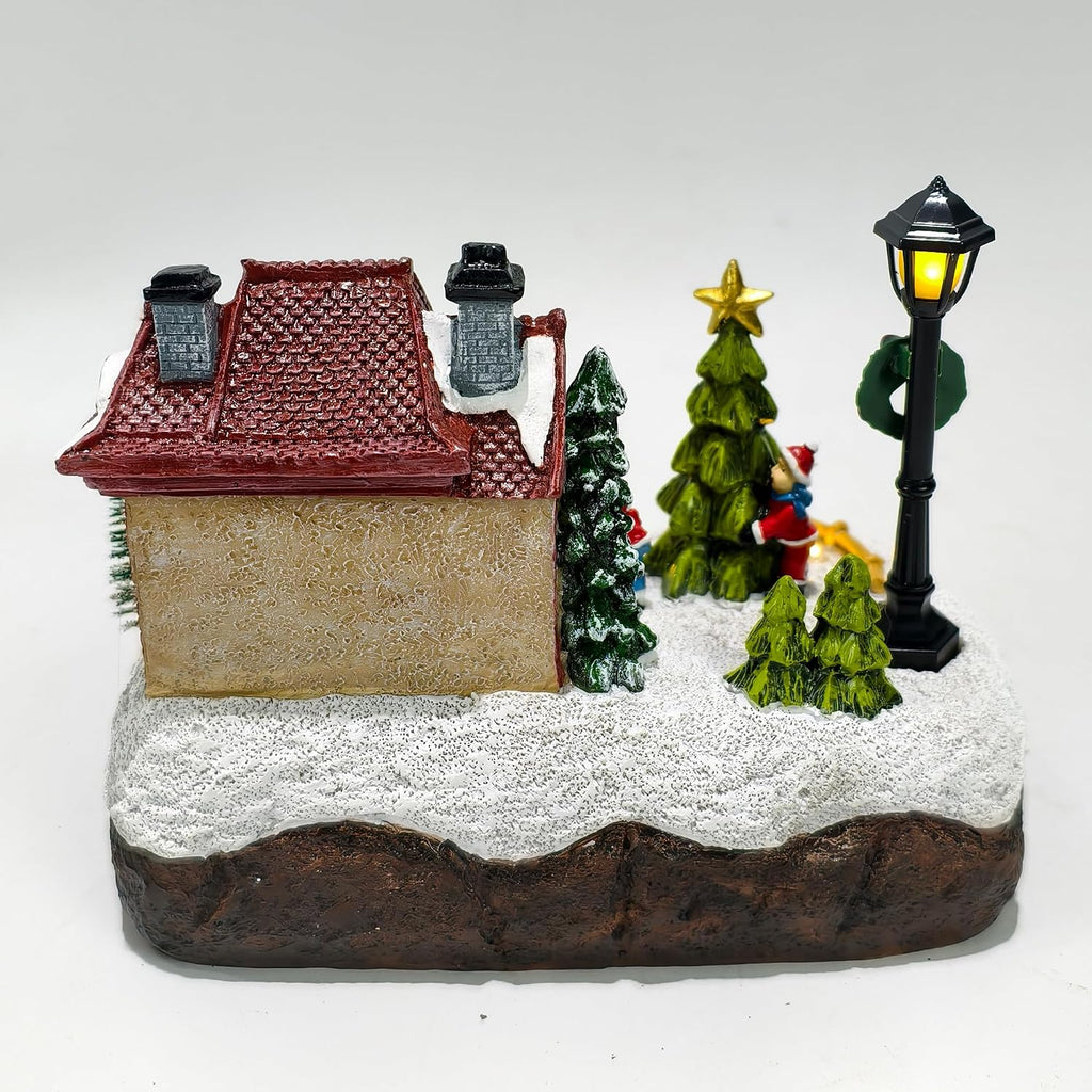 christmas village houses scene christmas indoor decorations village on a desk or shelf