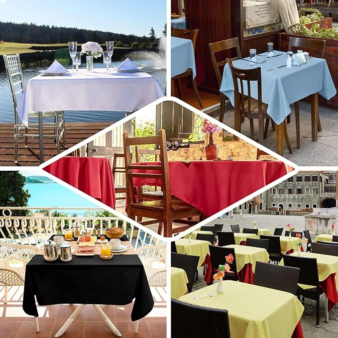 Efavormart 54x54 Lavender Wholesale Linens Seamless Polyester Square Tablecloth for Wedding Banquet Party Restaurant