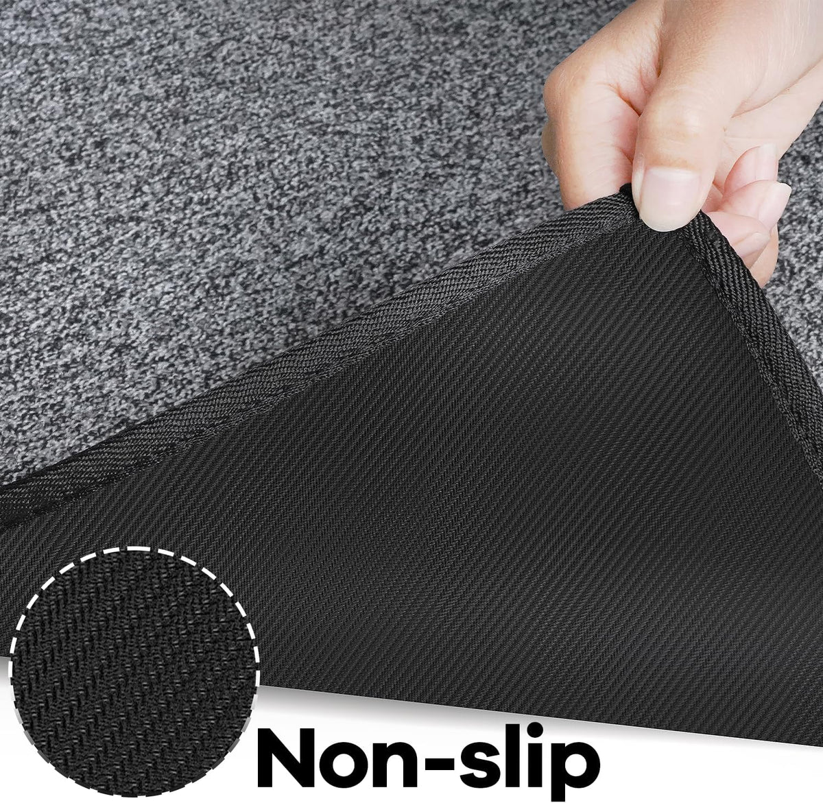 AREDO Runner Rug with Non Slip Rubber Backing 2*6 ft, Washable Soft Floor Car...