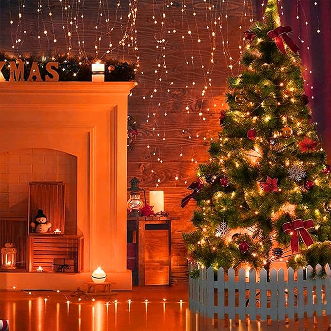 24 Pack LED Fairy Lights Battery Operated 7Ft 20Led Warm White Mini String Lights Waterproof Christmas Lights for Mason Jars Bedroom DIY Party Wedding Christmas Decor