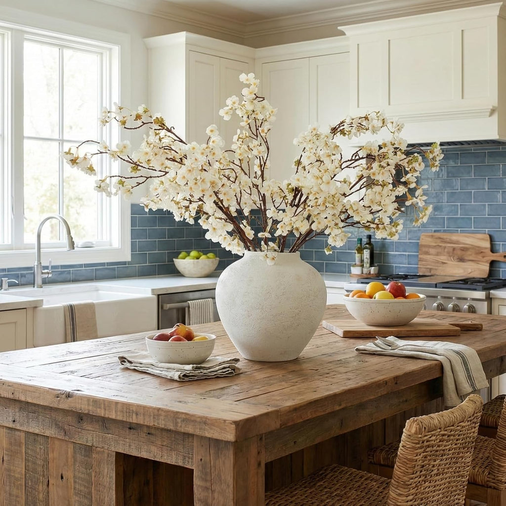 white cherry blossom branches – 6 pcs 33.5" shown in use