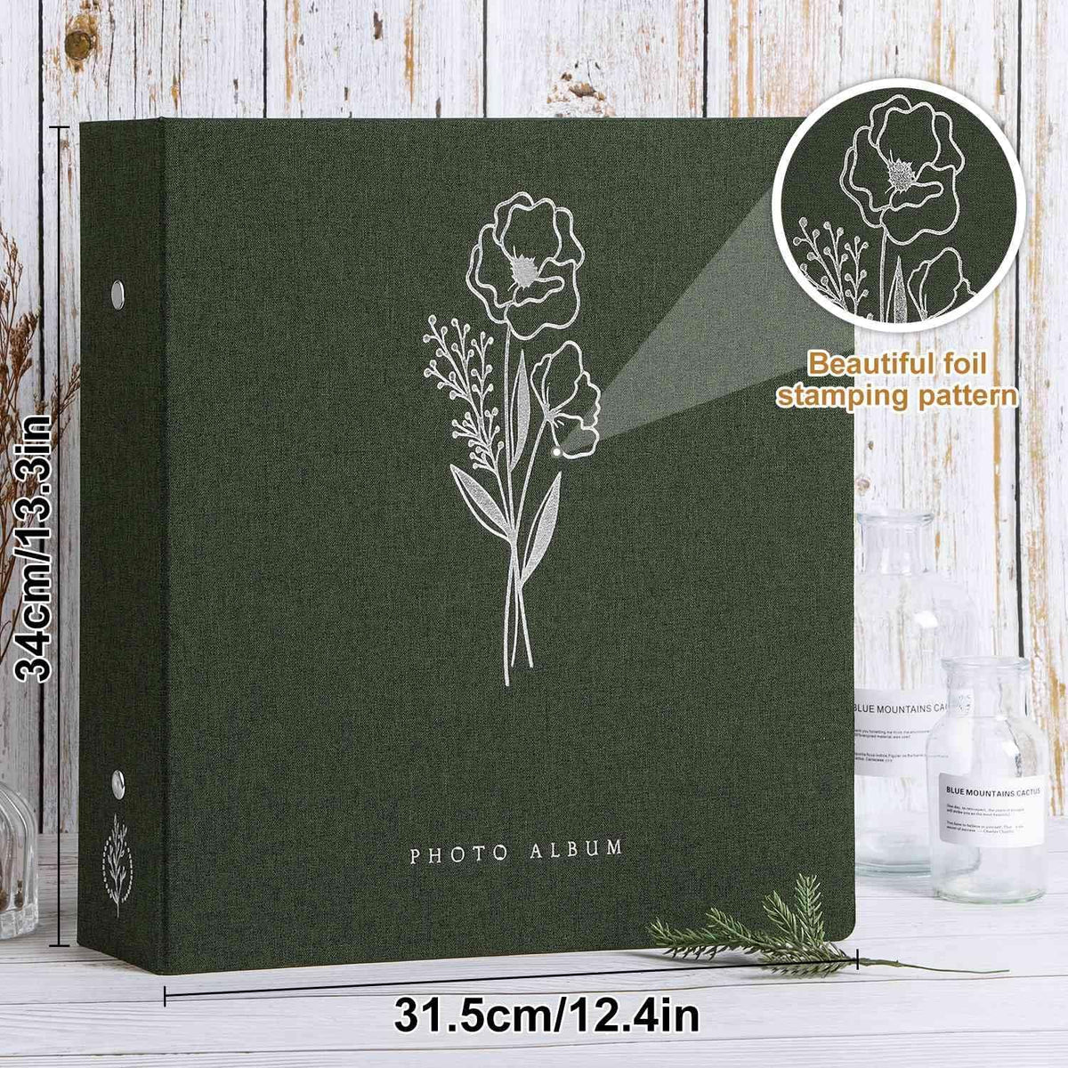 Lanpn Photo Album 4x6 1000 Pockets, Extra Large Capacity Linen Cover Picture ...