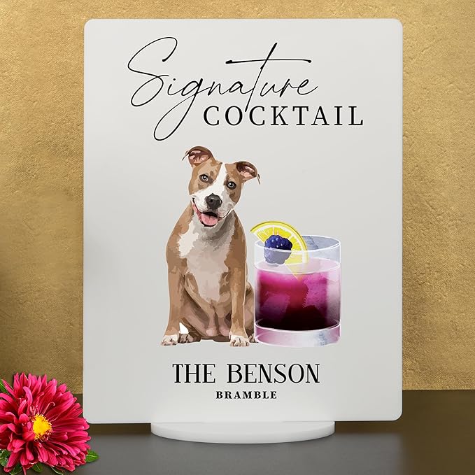 Pet Signature Drink Wedding Signs