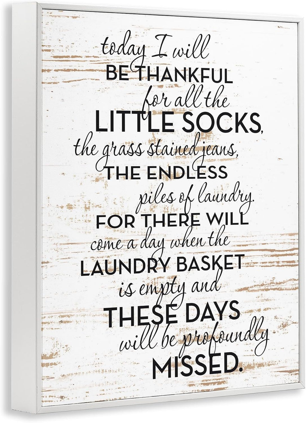 'Rustic Parenthood Phrase'| Framed Giclee Art | Stupell Industries | White, 24 x 30 Inches, Easy to Hang and Sturdy, Made in USA, by Lettered and Lined