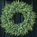 32'' artificial eucalyptus wreath with seeds for front, main product view