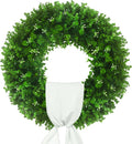 24'' boxwood wreaths front door, foldable green wreath, main product view