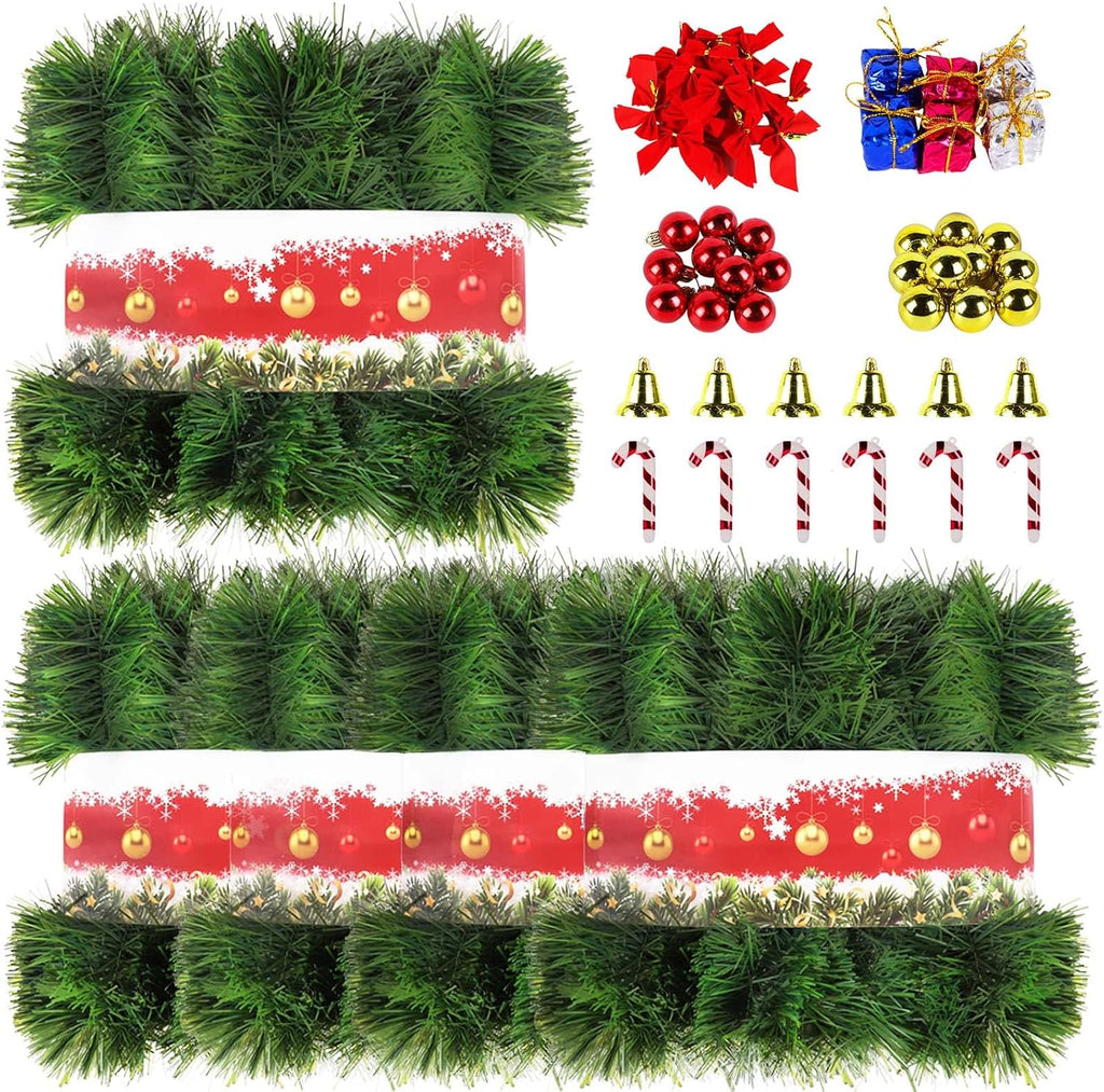 250ft christmas green garland flower for christmas and, main product view
