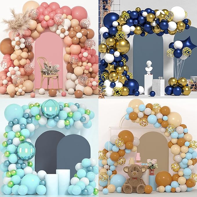 6.6FT Wedding Arch Covers Arch Backdrop Cover Arch Stand Covers Set Arch Cover Spandex Fabric Stretchy Backdrop for Wedding Birthday Party Decoration Baby Shower (Light Pink)
