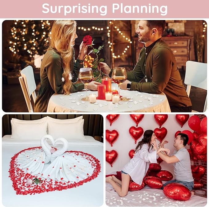 SUREAM Ivory Rose Petals, 600 Pcs Silk Flower Petals for Wedding Decorations, Artificial Petals for Table Centerpieces Party Bridal Showers Birthday Wedding Ceremony Decor