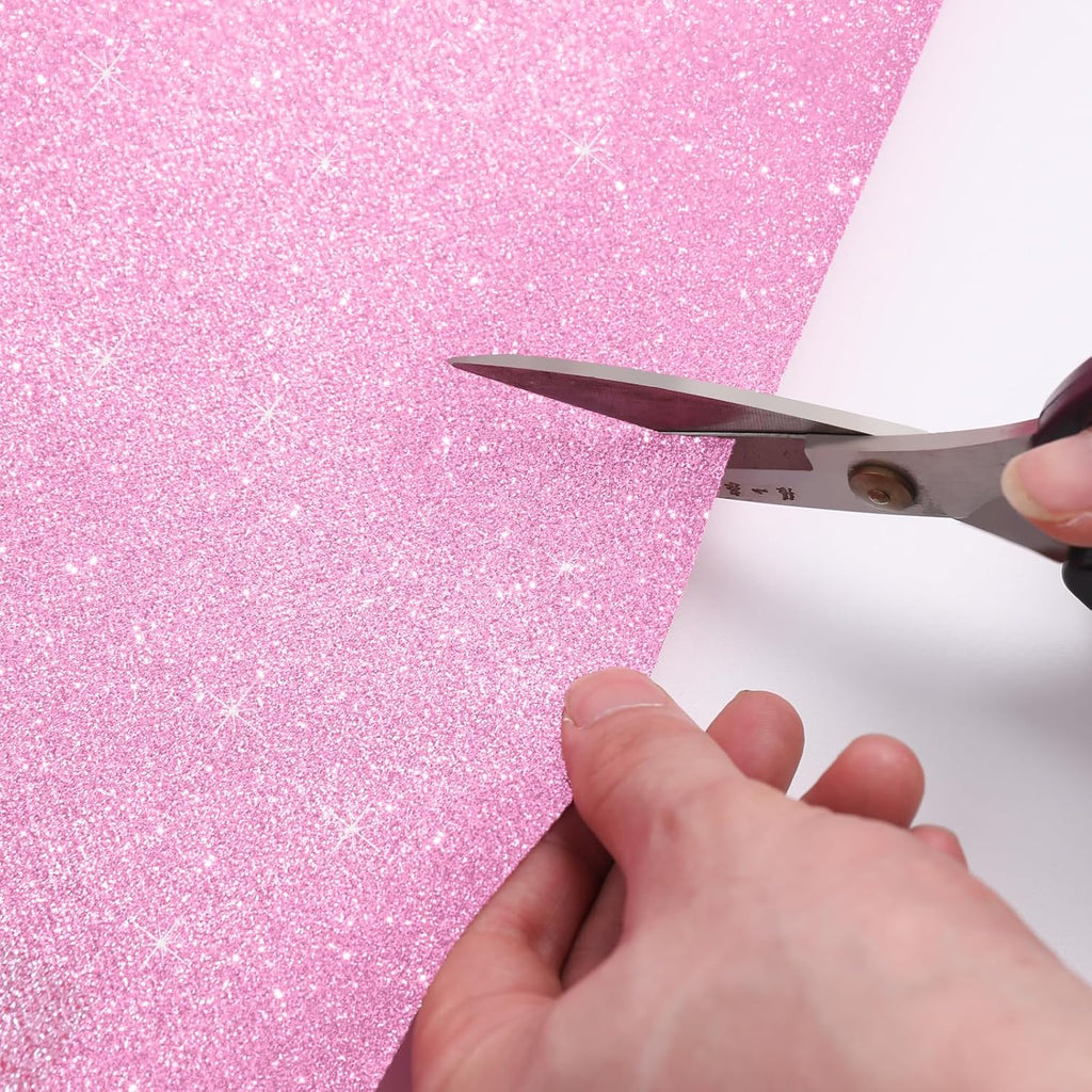 Glitter Carpet Runner for Party 2.6 X 30 ft Glitter Non-Woven Fabric, Carpet Rug for Event, Aisle Runway Runner for Wedding Ceremony, Movie Theme Party Decorations (Glitter Pink, 2.6FTx30FT)