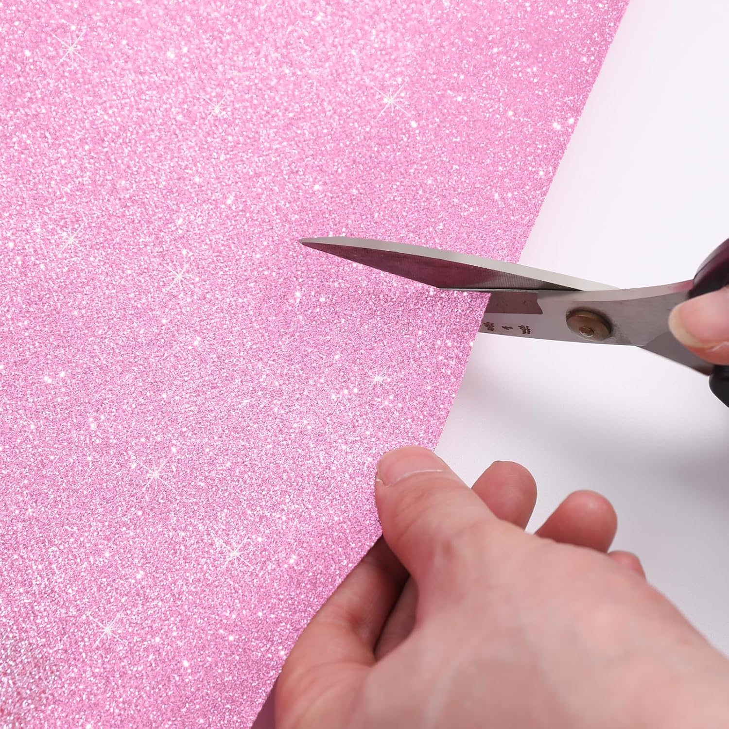 Glitter Carpet Runner for Party 2.6 X 30 ft Glitter Non-Woven Fabric, Carpet Rug for Event, Aisle Runway Runner for Wedding Ceremony, Movie Theme Party Decorations (Glitter Pink, 2.6FTx30FT)