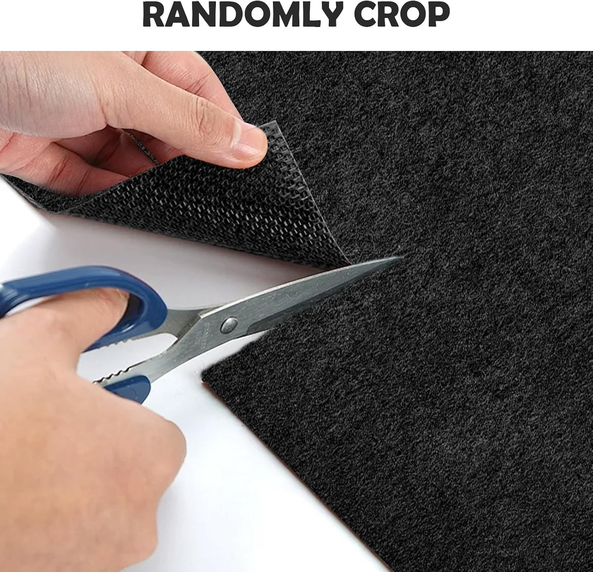Extra Thick Black Carpet Runner 3 x 20Ft, Non-Slip TPR Rubber Backing, 450 GS...
