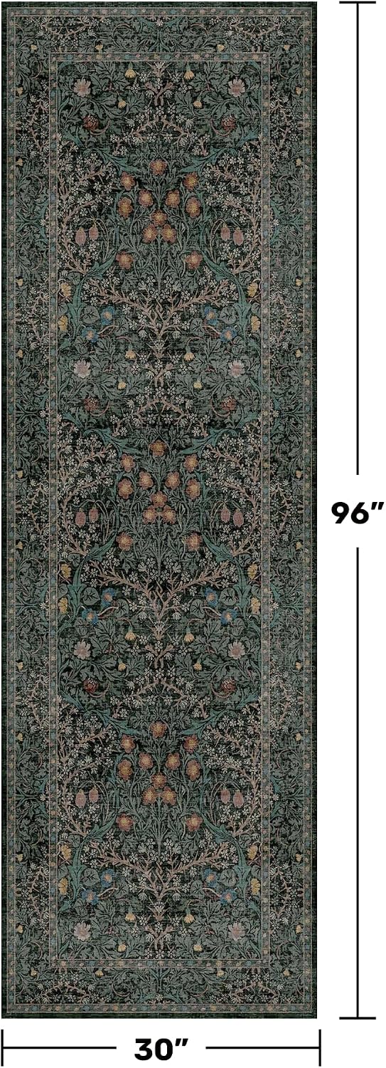 8ft Long Runners for Hallways Non Slip, 2'6" x 8' Floor Runner f...
