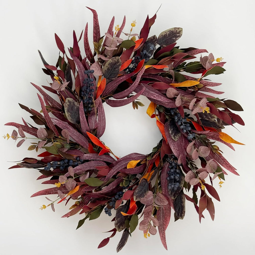 26 inch fall wreaths for front door, eucalyptus, main product view