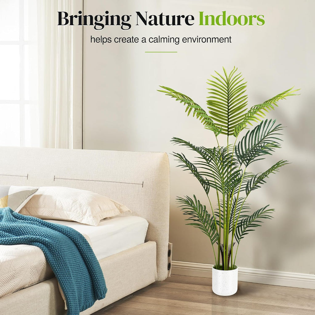 artificial palm tree 4ft, suntee fake tree with, close-up detail