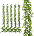 artificial greenery garland 6 pack, 5.57ft, for hanging, main product view