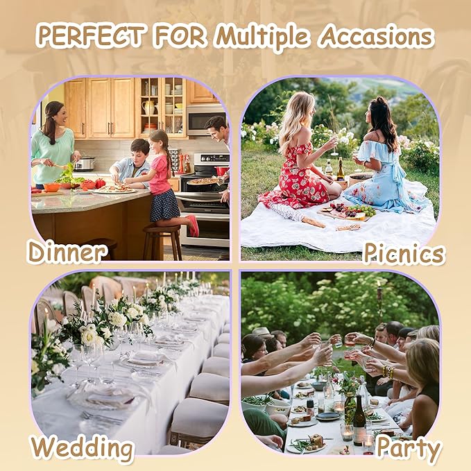 MYSKY HOME Table Cloth 60x120 in Rectangle, Heavy Duty Cotton Tassel Linen Look Waterproof Tablecloths Farmhouse Tablecloth, Wrinkle Free Table Cover with Black Tassels for Kitchen Dining, Party