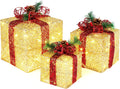 vingli christmas lighted gift boxes set of 3, main product view