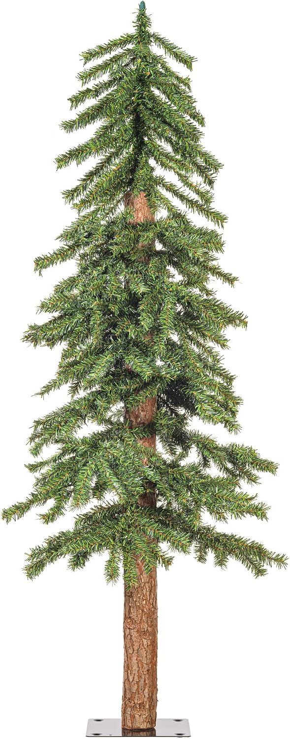 vickerman 4'x 24.5" natural bark alpine artificial christmas, main product view