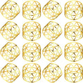 KPOSIYA Set of 20 Napkin Rings with Hollow Out Design Gold Napkin Ring Holder for Wedding Party Holiday Banquet Christmas Dinner Delicate Serviette Buckles Decor Favor (20, Style 2-Gold)