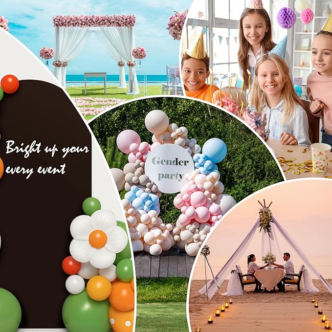 LEBENGURU Upgraded 7.2FT Wedding Arch Cover, Brown Spandex Fitted Arch Backdrop Cover, Round Top Chiara Stand Covers for Birthday Party Baby Shower Banquet Balloon Décor