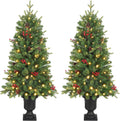 alupssuc 4ft prelit plug-in artificial christmas tree with, main product view