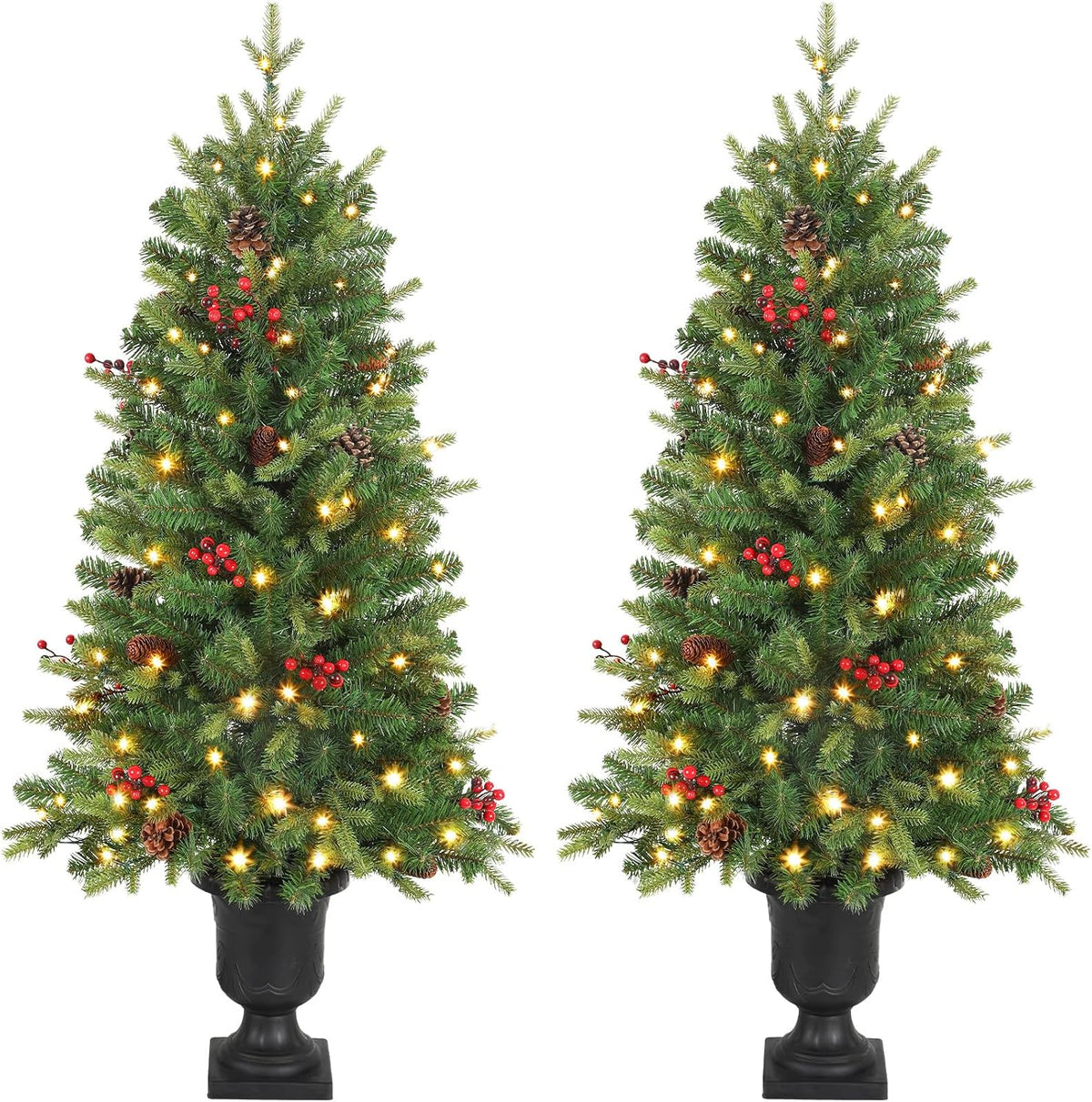 alupssuc 4ft prelit plug-in artificial christmas tree with, main product view