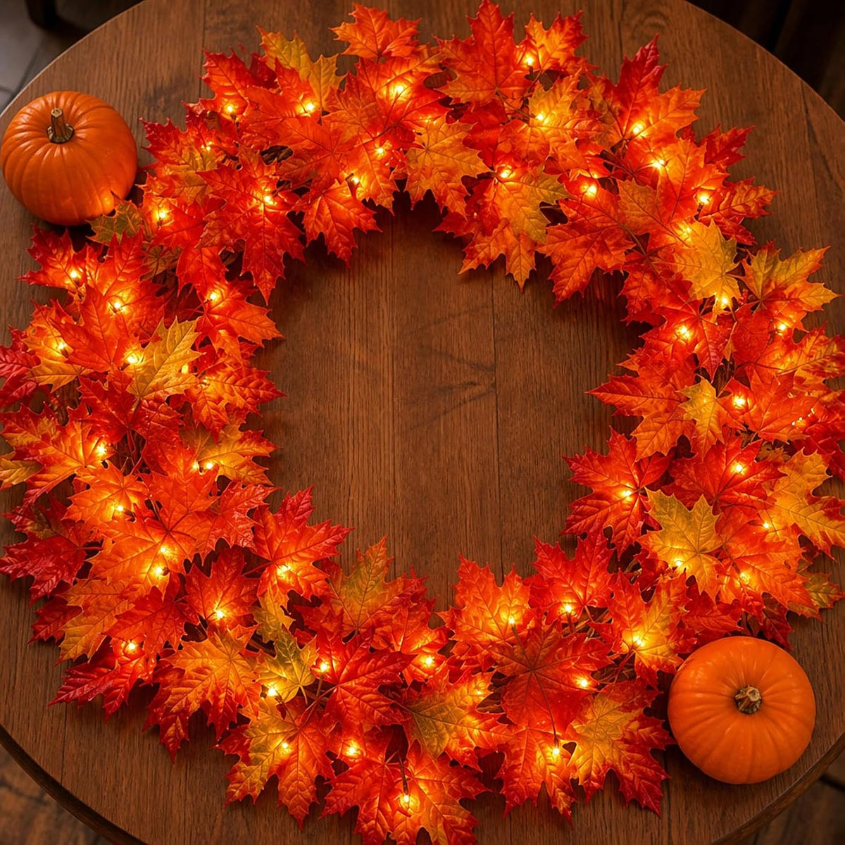 Fall Decor Fall Decorations for Home 9FT Plug in Fall Garland with Lights 50 ...