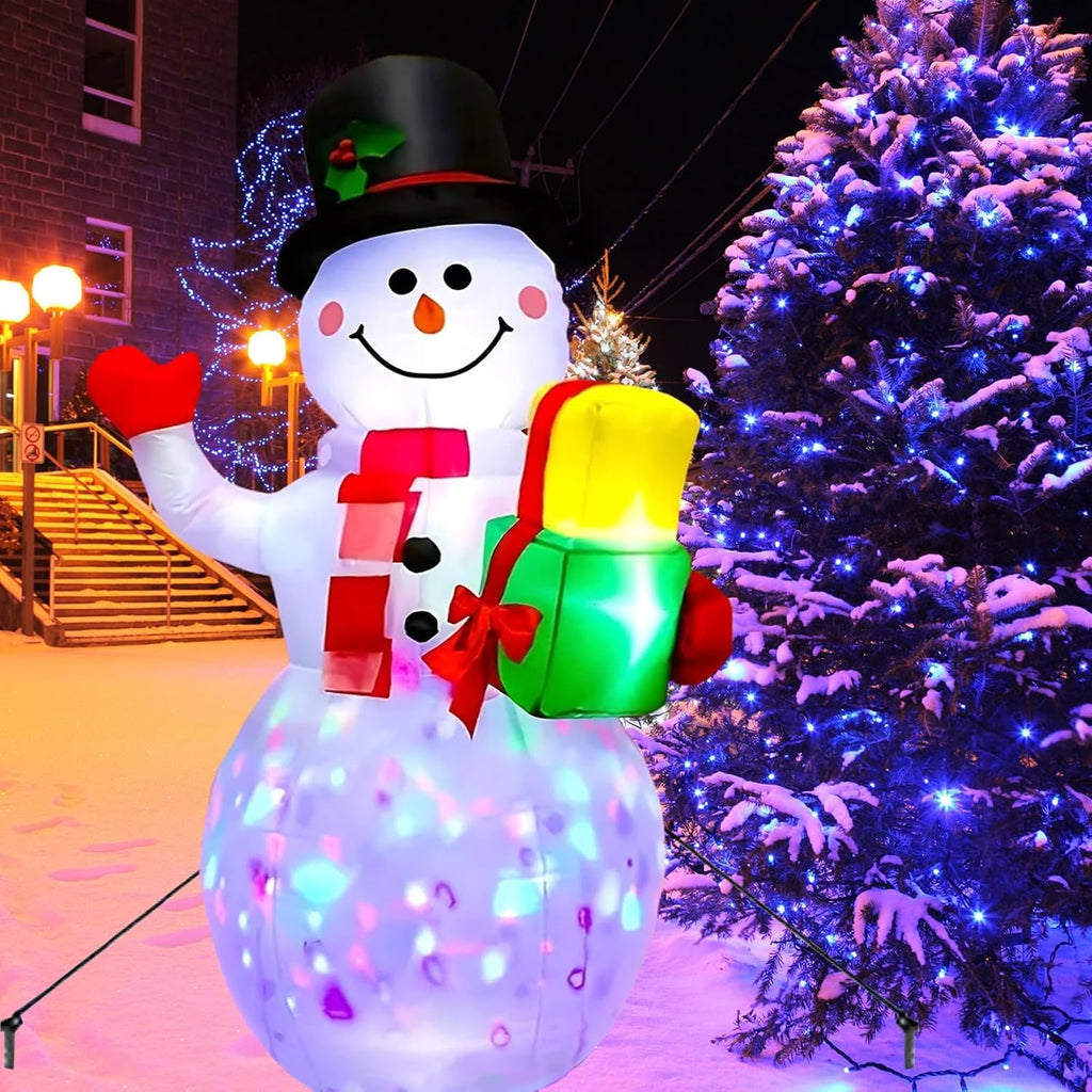 5 ft christmas inflatables snowman outdoor decorations, blow, main product view