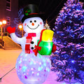 5 ft christmas inflatables snowman outdoor decorations, blow, main product view