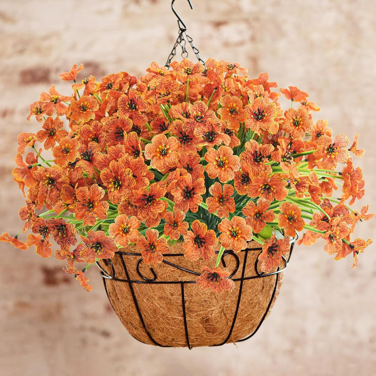 uieke 72 pcs artificial fall flowers for outdoors, package contents