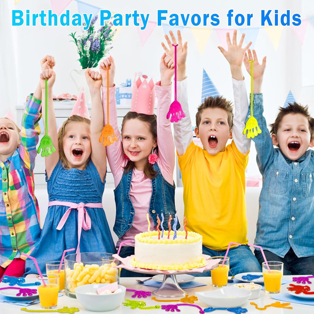 Sticky Hands Bulk 48 PCS Party Favors for Kids 4-8 8-12 Stretchy Sticky Hand Toy Goodie Bag Stuffers Filler Treasure Box Toys Classroom Prizes Back to School Gifts for Students Birthday Party Supplies