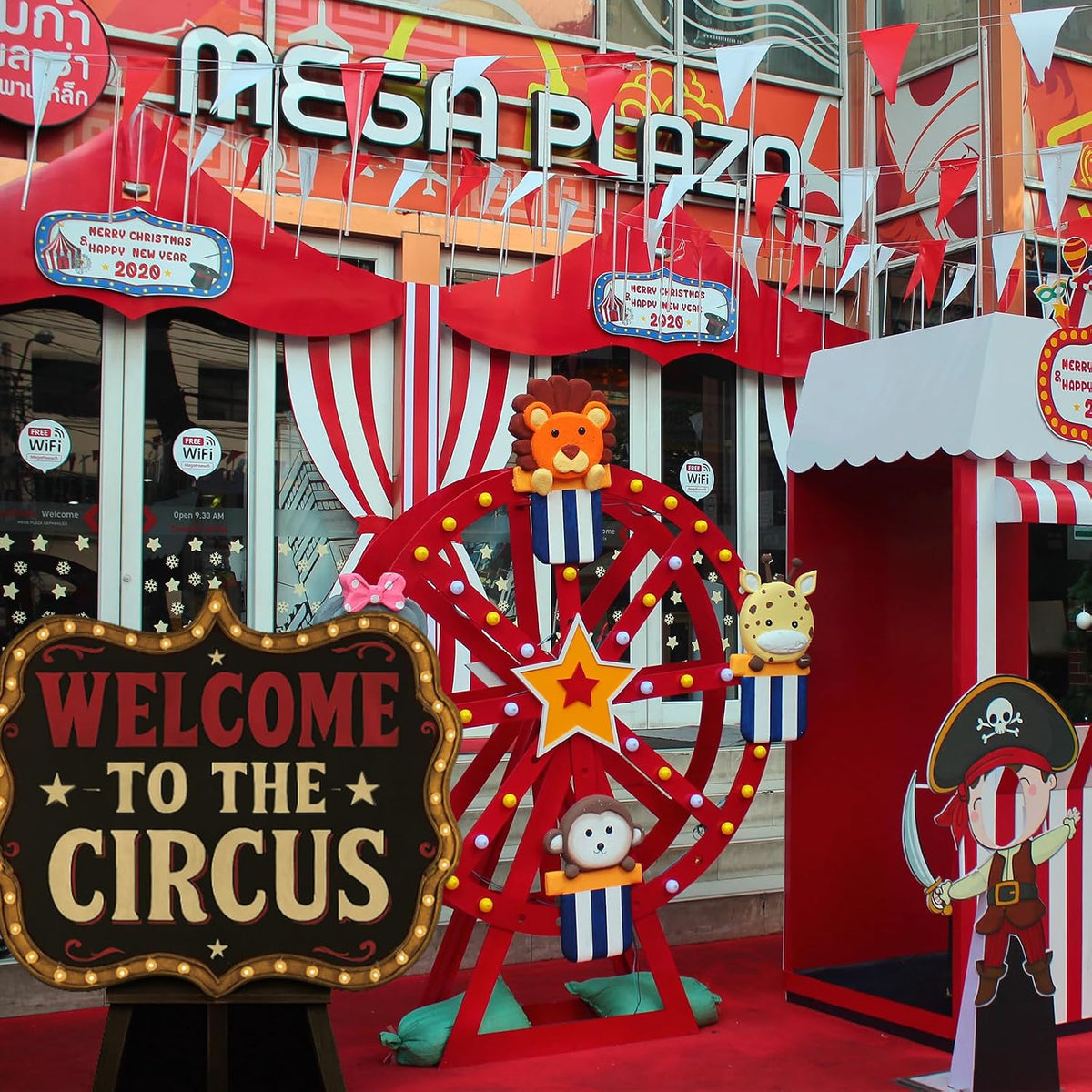 Roowest 4 Feet Welcome to The Circus Stand up Cardboard Cutout