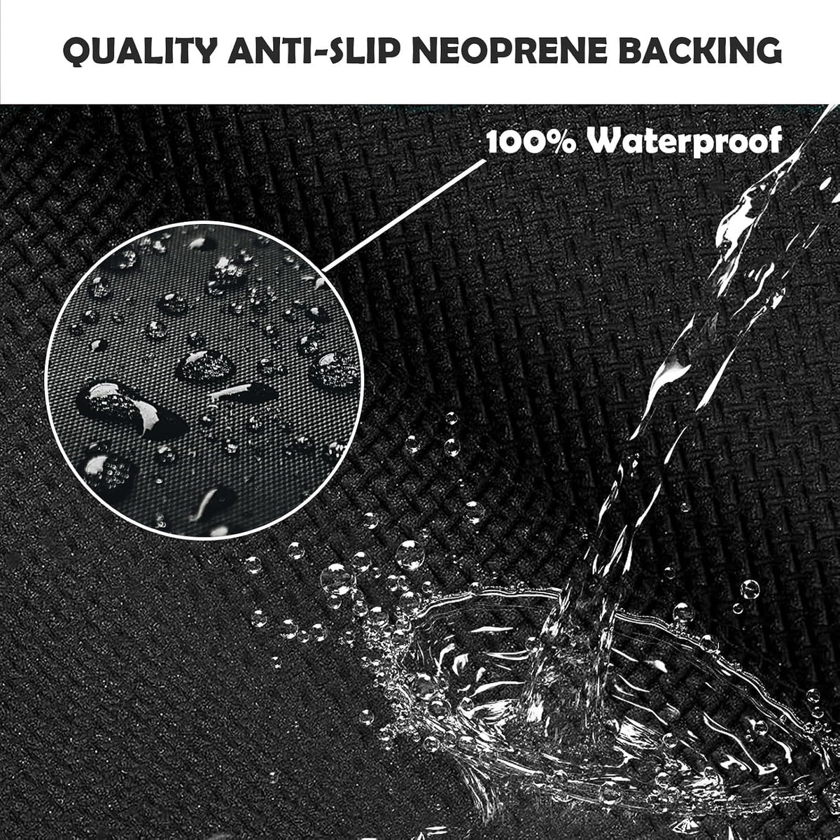 Extra Thick Black Carpet Runner 3 x 20Ft, Non-Slip TPR Rubber Backing, 450 GS...