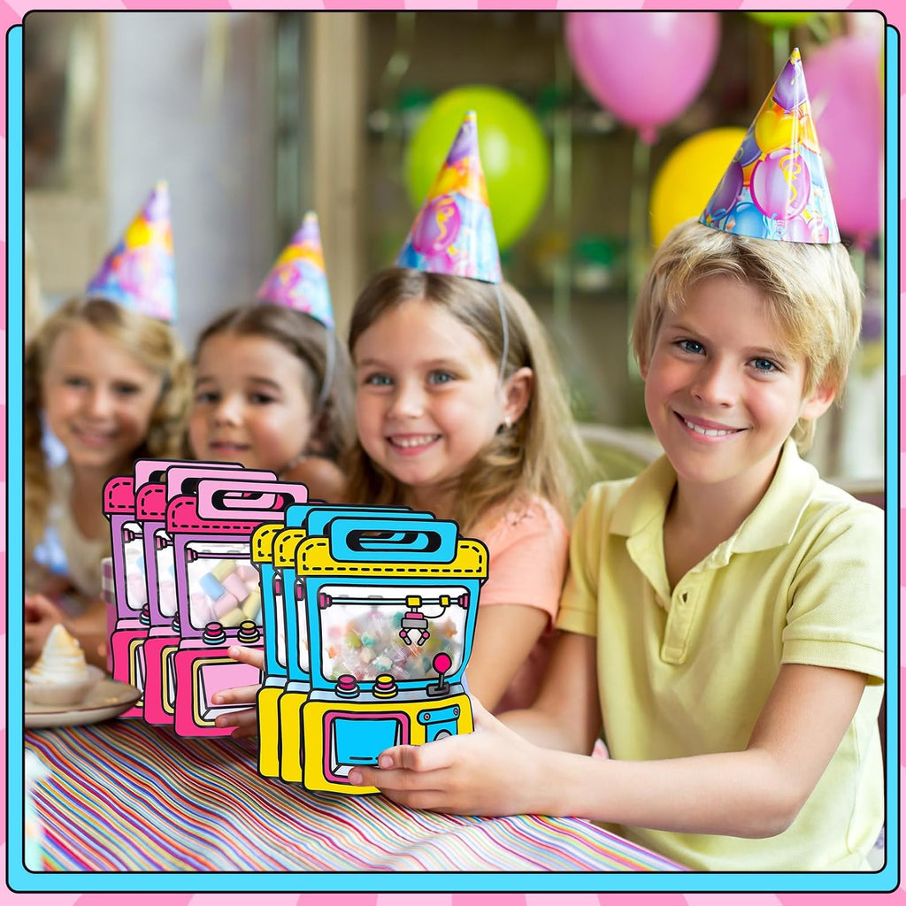 Yeyeplum 40 Pcs Goodie Bags Stuffers for Kids Birthday Goodie Bags Cartoon Snack Candy Treat Party Favor Plastic Gift Handbags Bulk with Handle for Back to School Supplies(12 x 8.8 Inch,Game Style)