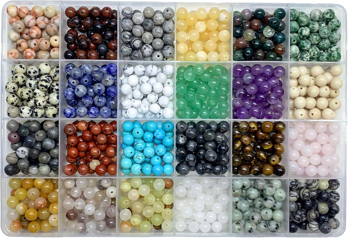 natural stone beads 960pcs 6mm 1mm hole adult, main product view