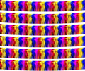 6 Pack 10 Feet Foil Fringe Garland Metallic Tinsel Streamers Banner Wall Hanging Curtain Backdrop Banner for Parade Floats, Thanksgiving, Christmas, Birthday, Halloween Party Decorations(Rainbow)