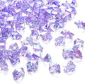 DomeStar 150PCS Purple Fake Ice, Fake Diamonds Sparkling Plastic Gems Vase Fillers for Centerpieces Wedding Party Decoration Table Scatter Display