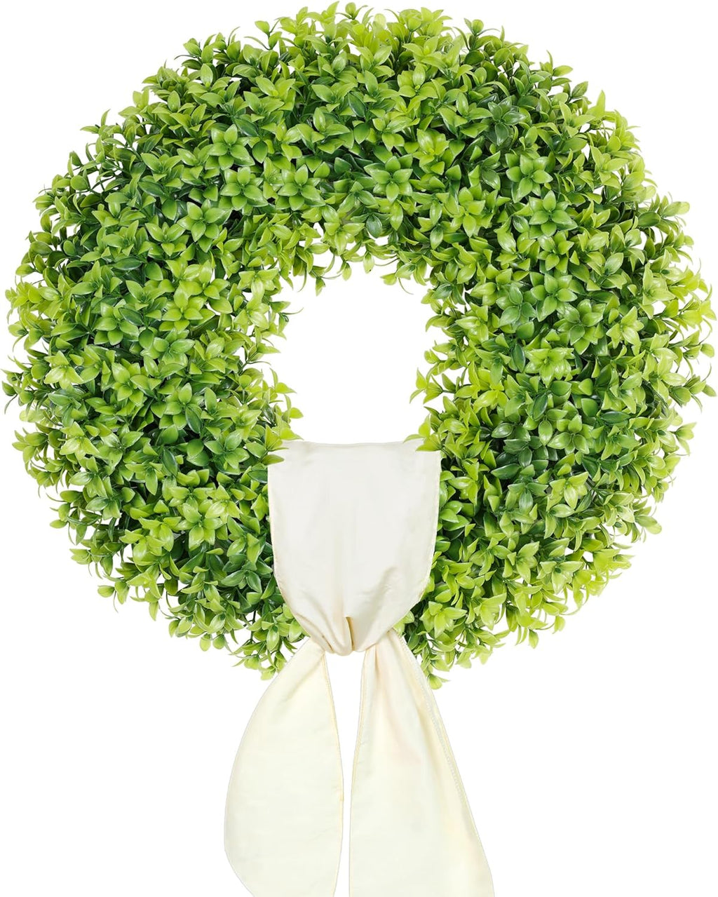 ddhs 20" boxwood wreaths front door, artificial spring, main product view