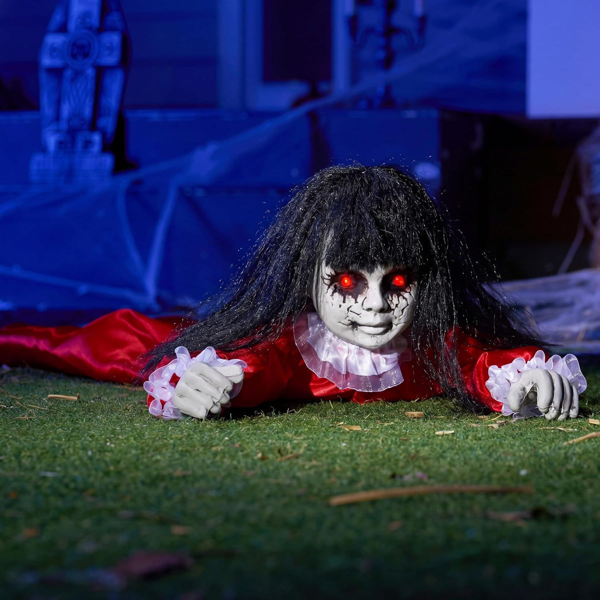 JOYIN Halloween Animatronics Decorations Outdoor Groundbreaker Crawling Doll,...