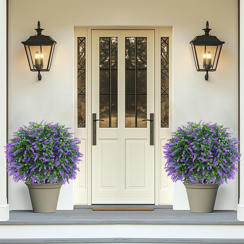 grooy artificial set of 2 uv resistant boxwood showing dimensions
