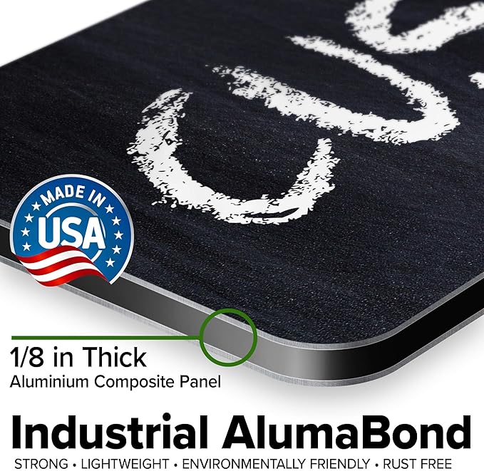 Custom Sign, Custom Street Sign, 11 Font Colors, 13 Font Styles, 4 Hole Options, 22 Sizes, 8x32 Inches, Rust Free DiBound, Fade Resistant, Made in USA by My Sign Center (Chalkboard Black)