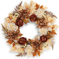 24 inch fall brown wreaths for front door, main product view